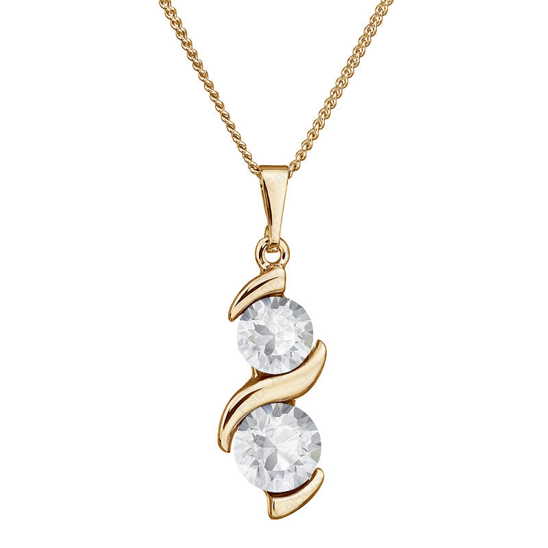 SUSIE GOLD PLATED SWAROVSKI® CRYSTAL NECKLACE
