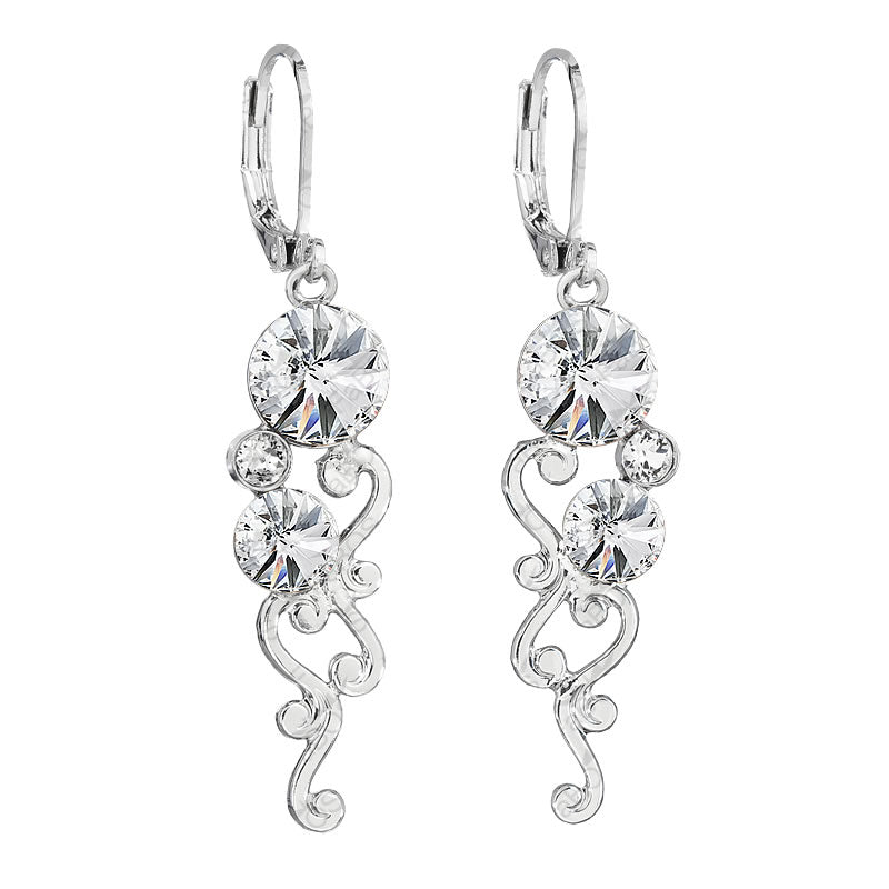 VINE EARRINGS WITH RIVOLI SWAROVSKI® CRYSTAL