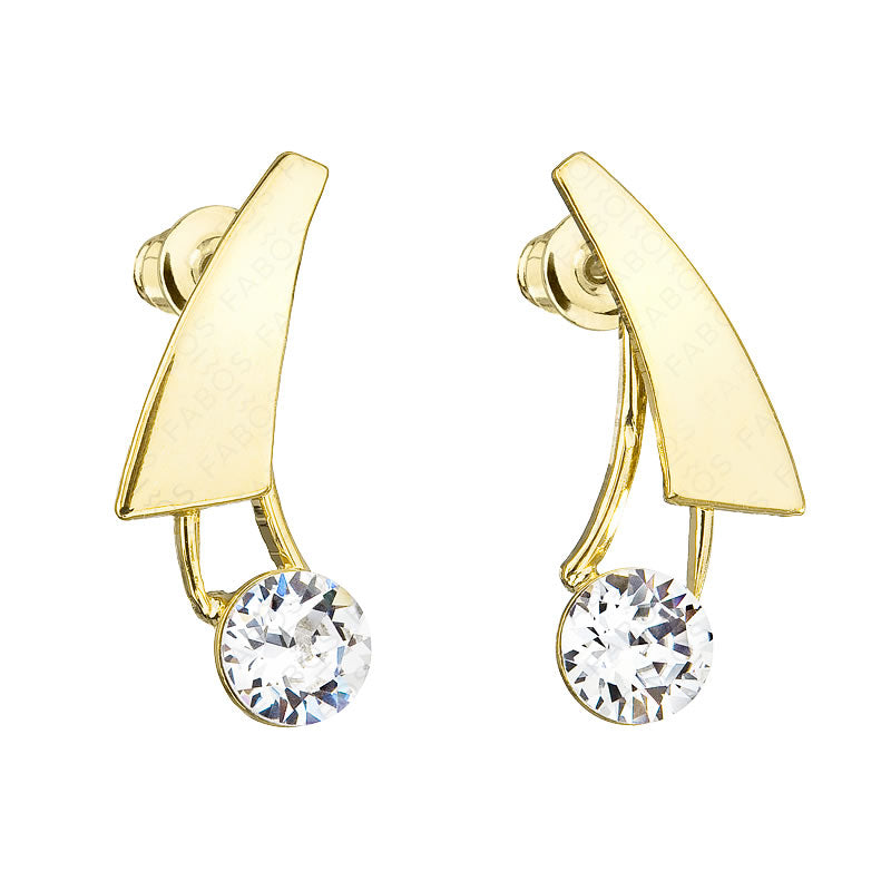 SOFTLY SWAROVSKI® CRYSTAL EARRINGS GOLD PLATED