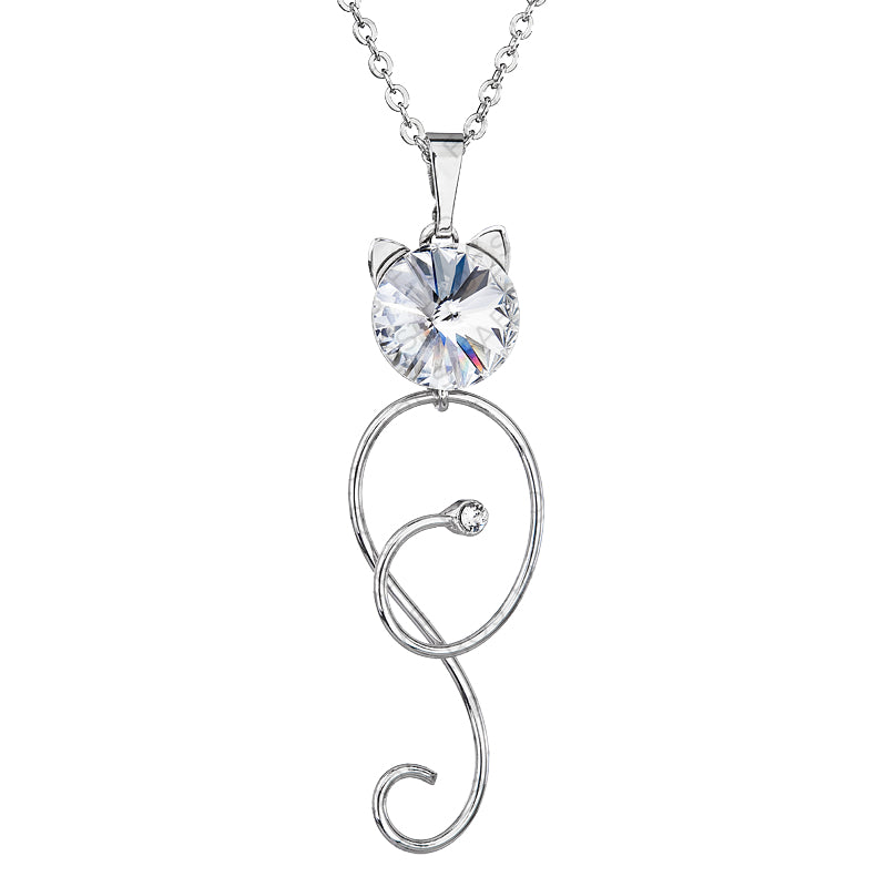 CRYSTAL SWAROVSKI CAT NECKLACE